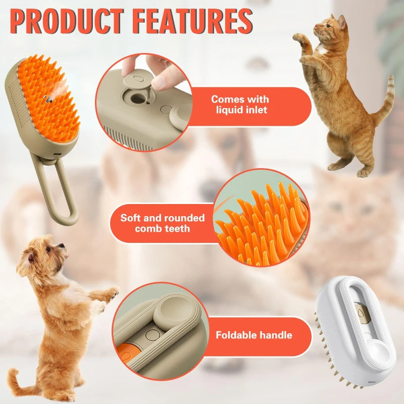 Myfluffy ™ ,pet steam brush